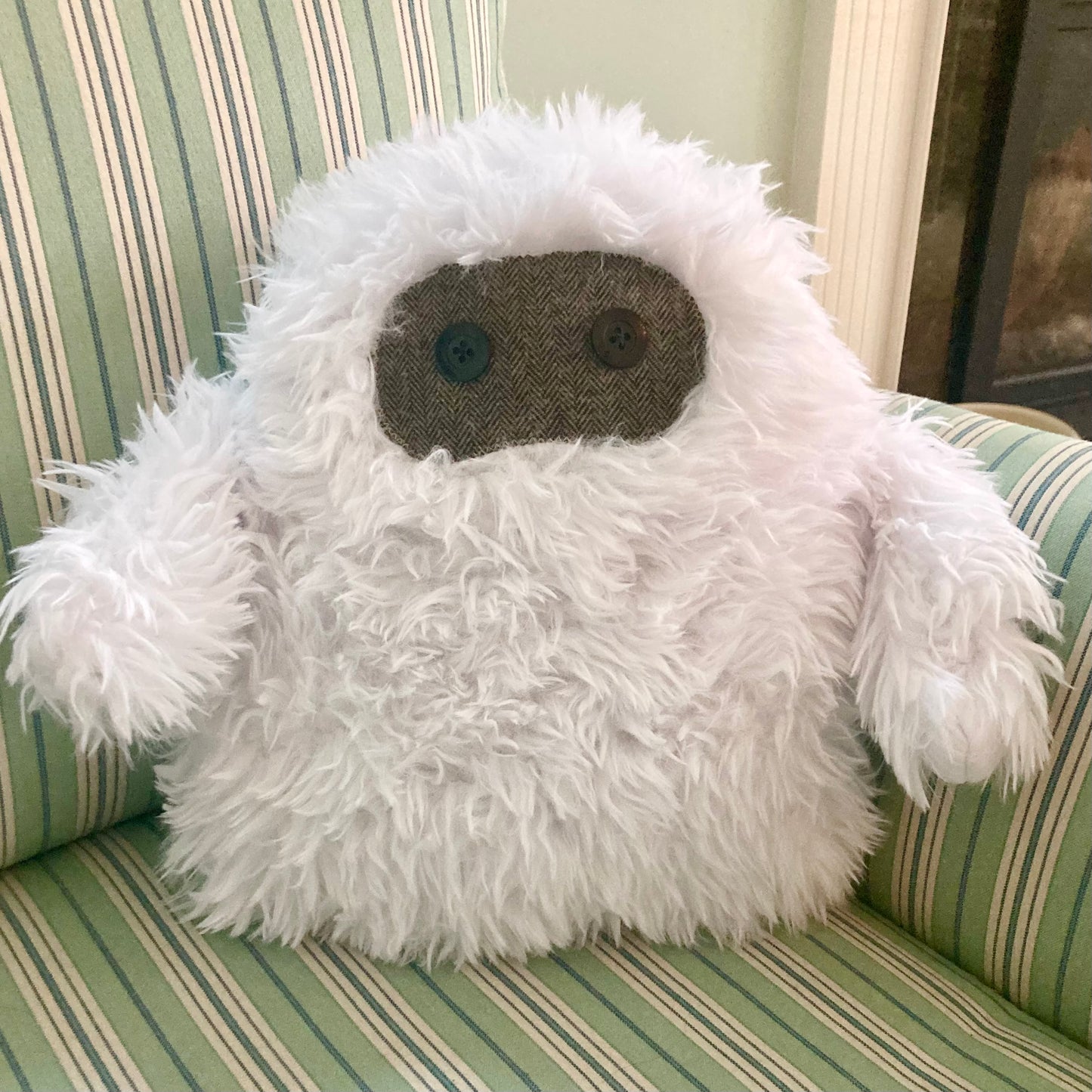 The Abominable Winter Yeti Accent Throw Pillow