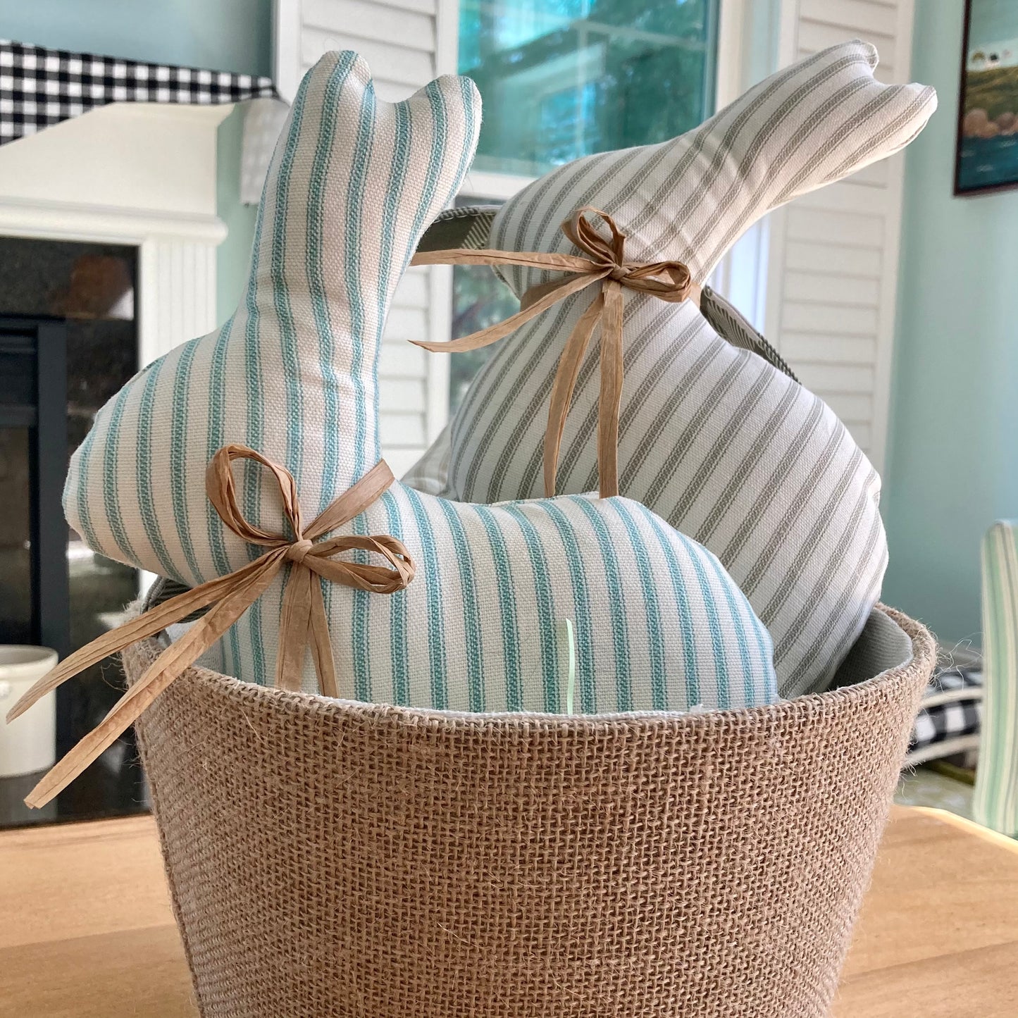 Farmhouse Ticking Bunnies