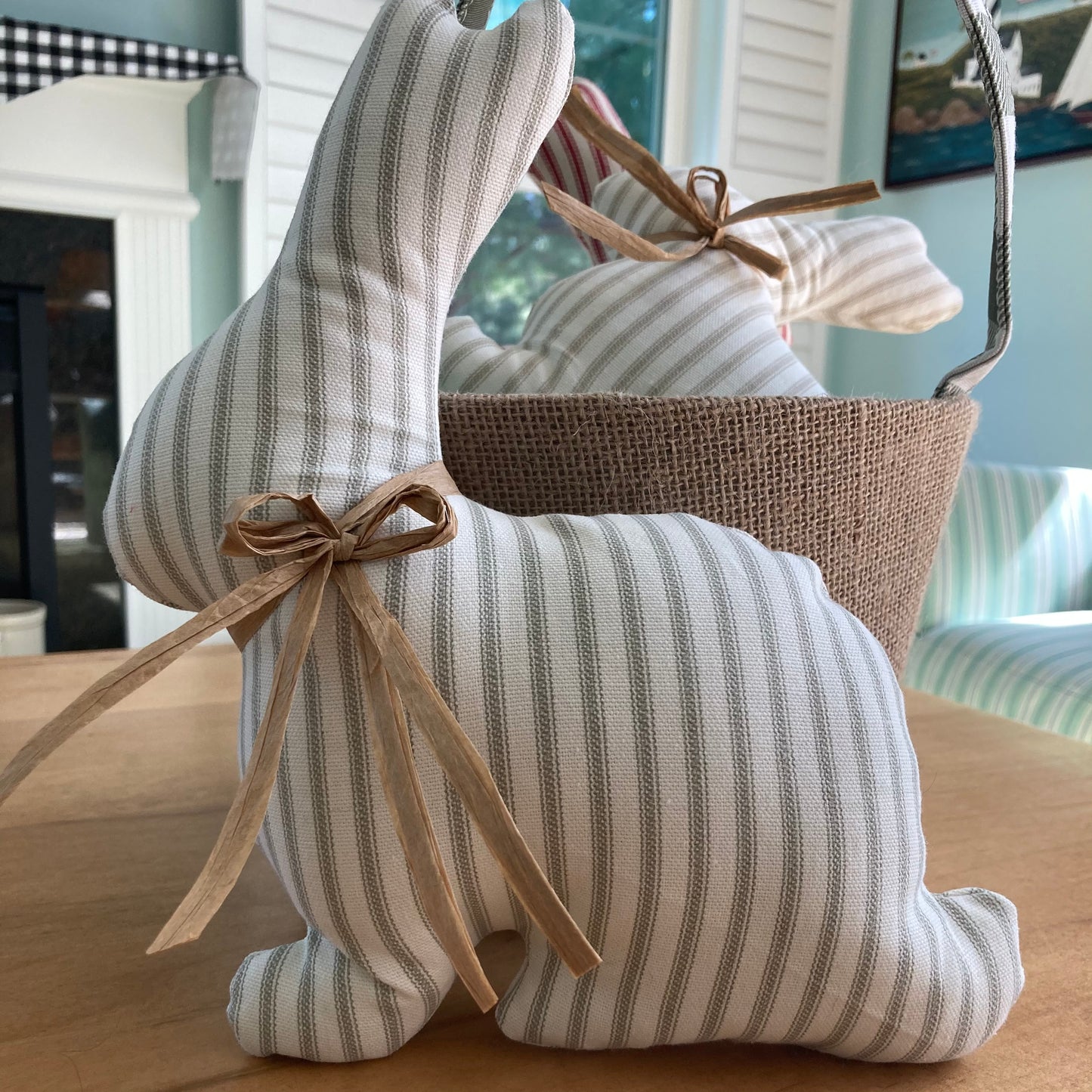 Farmhouse Ticking Bunnies