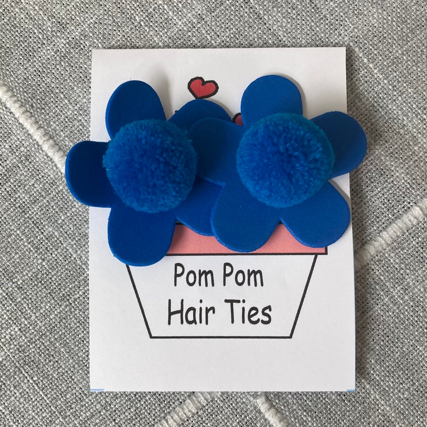 Colorful Pom Pom Hair Ties