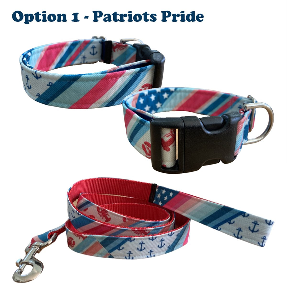 Colorful Summer Dog Collar and Lead Set