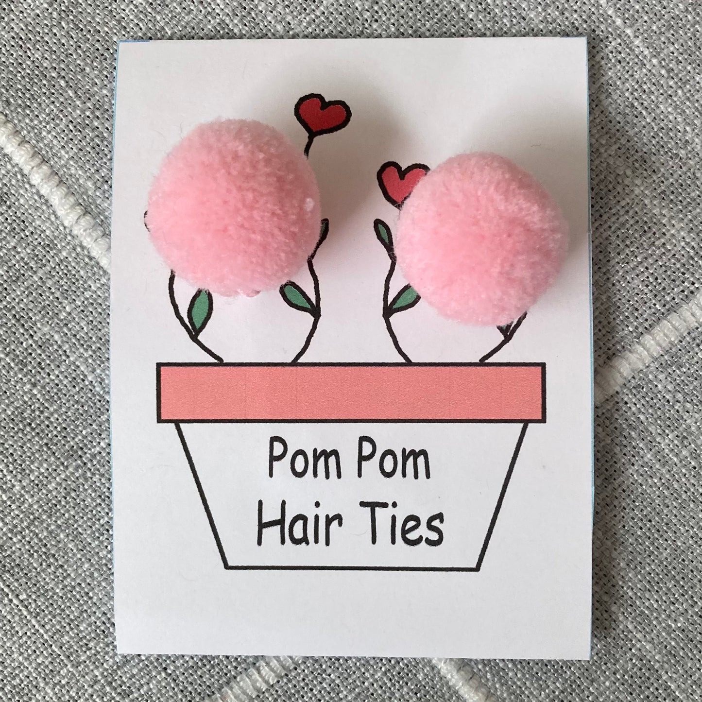 Colorful Pom Pom Hair Ties