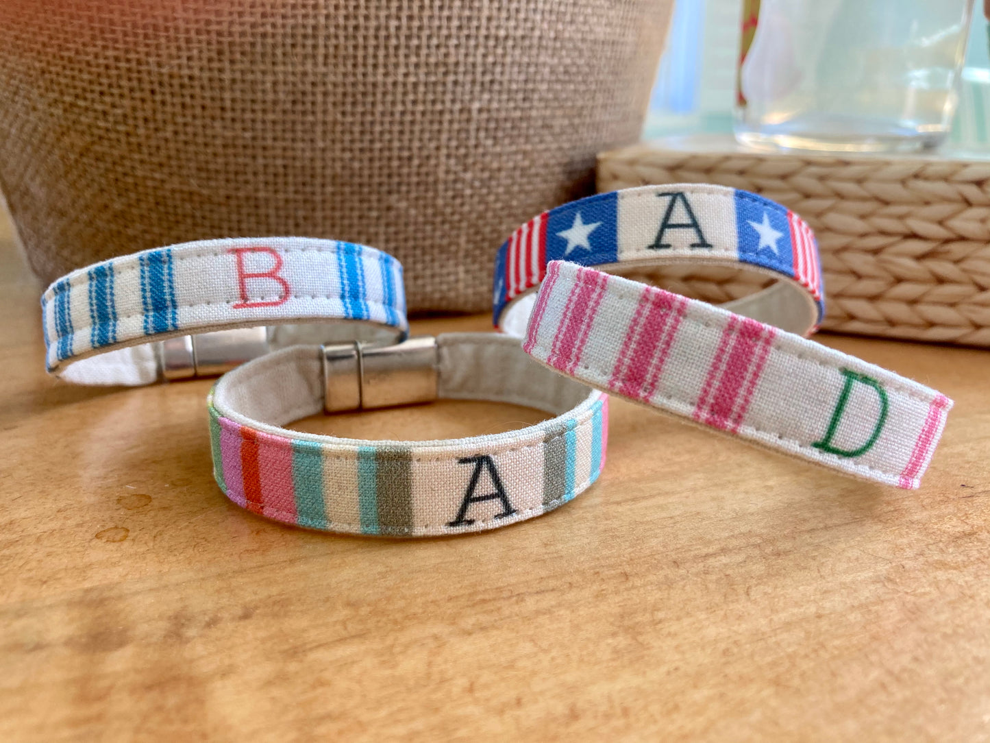 Colorful Personalized Initial Bracelets