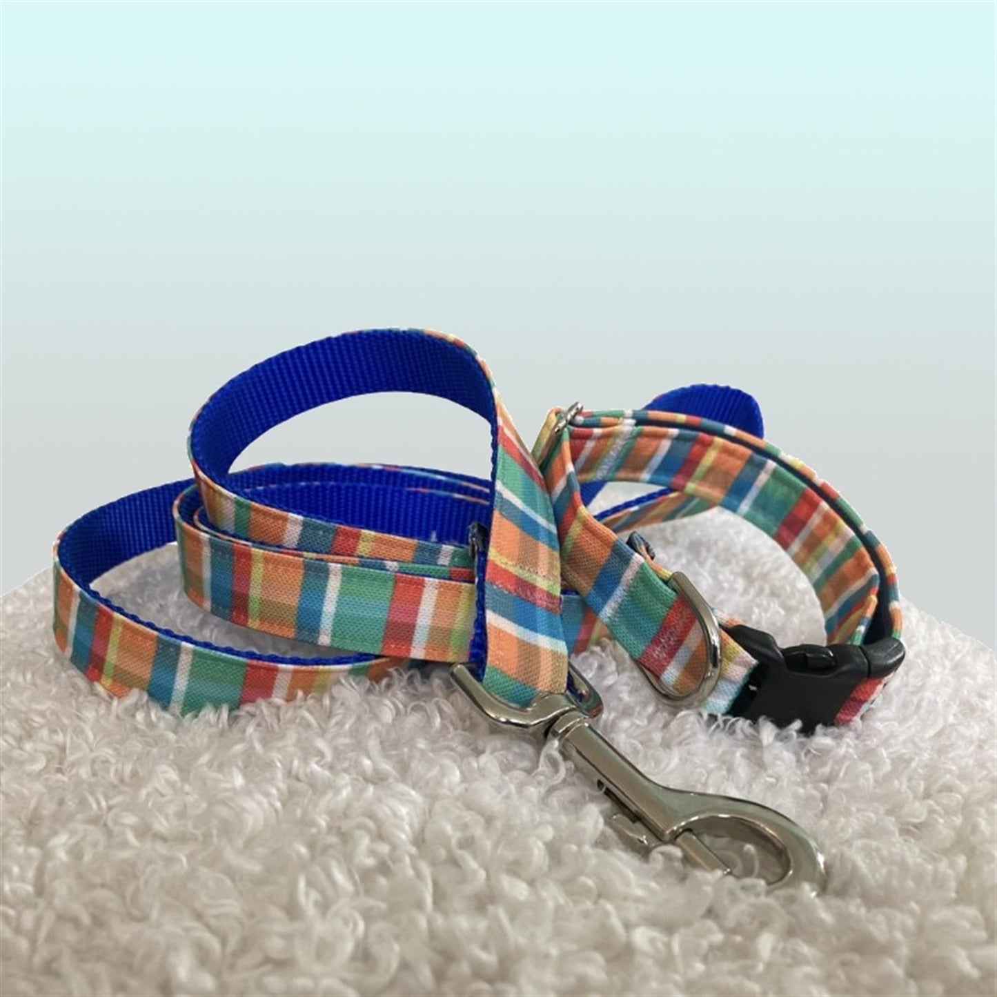 Colorful Summer Dog Collar and Lead Set