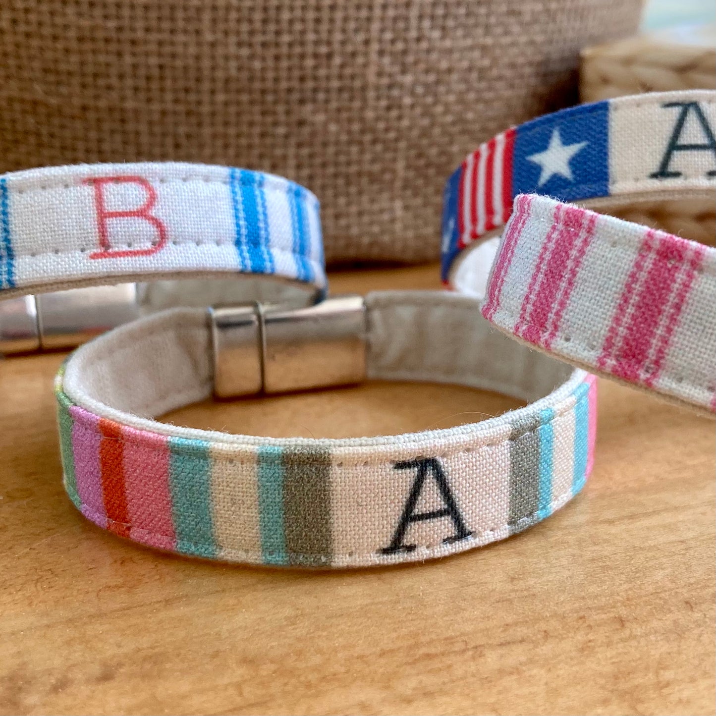 Colorful Personalized Initial Bracelets