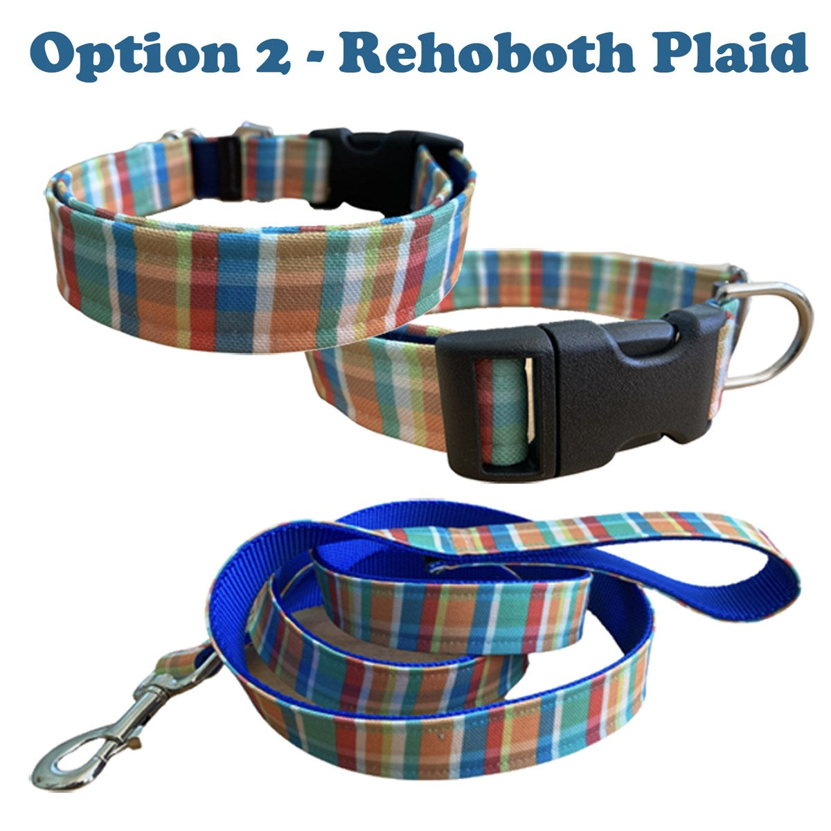 Colorful Summer Dog Collar and Lead Set