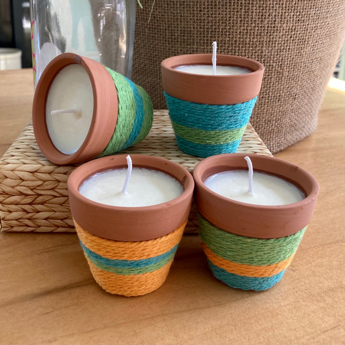 Boho Votive Candles