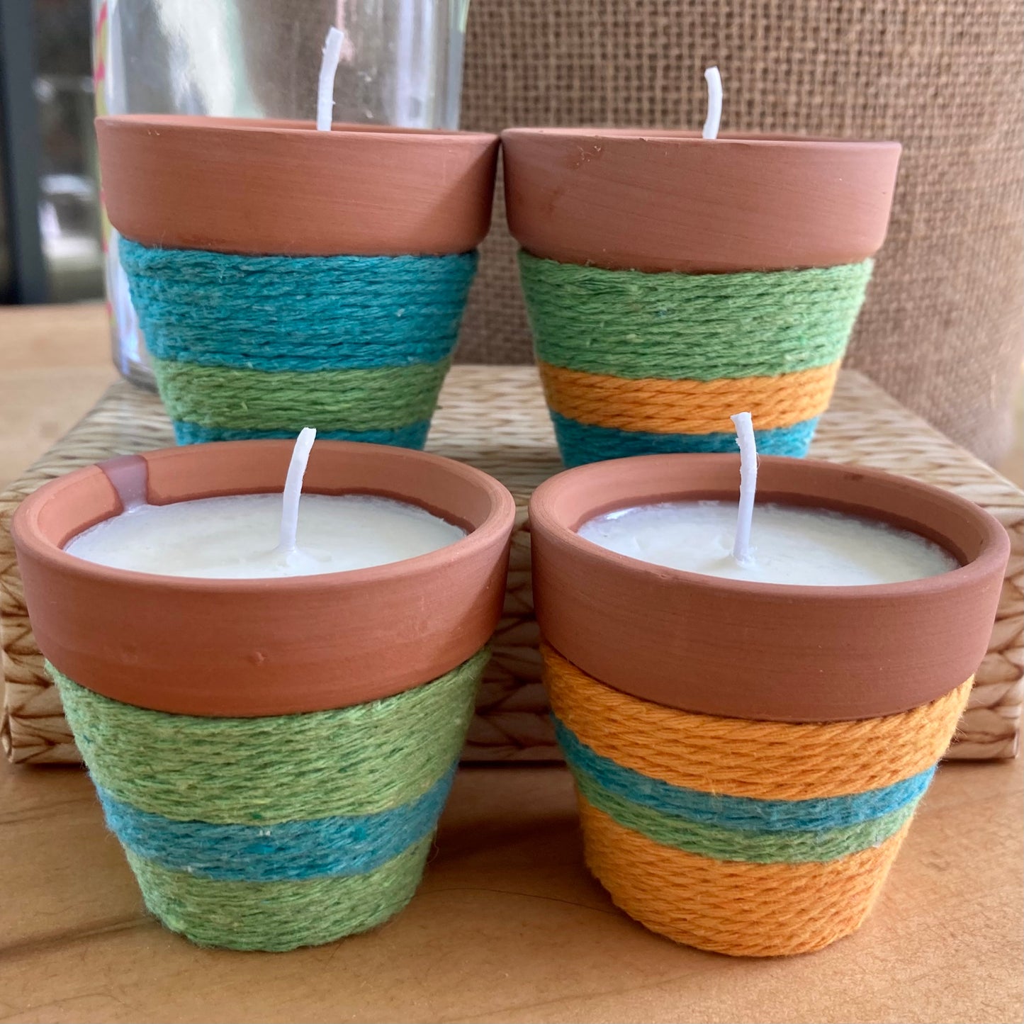 Boho Votive Candles